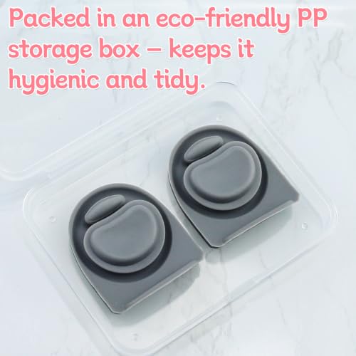 Silicone Replacement Stopper Seal for Water Bottle Lids - 2 Pack, Gray
