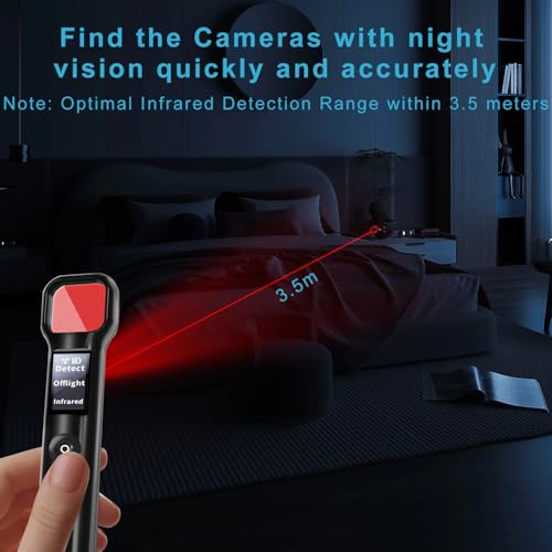 Hidden Camera Detectors - Camera Detector - Anti Spy Camera Detector - Car GPS Tracker Detector Bug Detector & Portable Camera Finder Hidden Device Detector for Car,Home,Hotel,Office,Travel,Bathroom