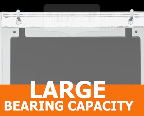 Bib Race Medal Holder Display Rack - 20 Bags, White