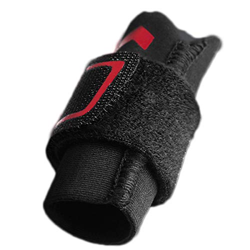 Adjustable Neoprene Finger Splints - Red & Black Finger Brace for Pain Relief