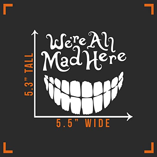 Vool Cheshire Cat Wonderland Vinyl Car & Wall Decal - 5.5 x 5.3 inches