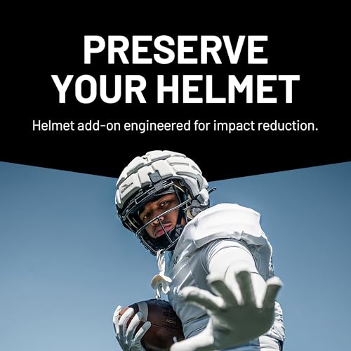 Soft-Shell Football Helmet Cover - Impact Reduction - White