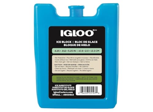 MaxCold Ice Gel Pack - 6.8 oz Blue Rectangular Cooler Insert