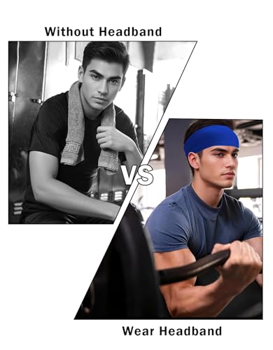 Non-Slip Sweat Headband for Men & Women - Royal Blue