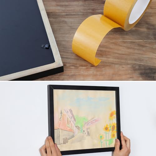 QDiShi Thin Double-Sided Tape, Woodworking Tape, Pet Double Sided Tape, High Tack Tape for Arts & Crafts, Photos, Scrapbook, Woodworking, Fixed Carpet, Wall D?cor (2in x 66ft)