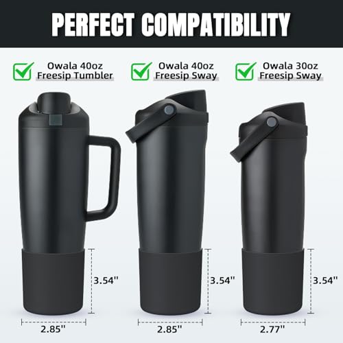 Silicone Higher Boot for Owala 30oz & 40oz Bottles - Very Very Dark