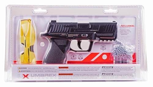 .177 Caliber BB Gun Air Pistol Kit - Includes 100 BBs, CO2 Cartridges, Safety Glasses - One Size