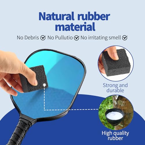 2-Pack Pickleball Paddle Eraser - Quick & Effective Cleaning Tool