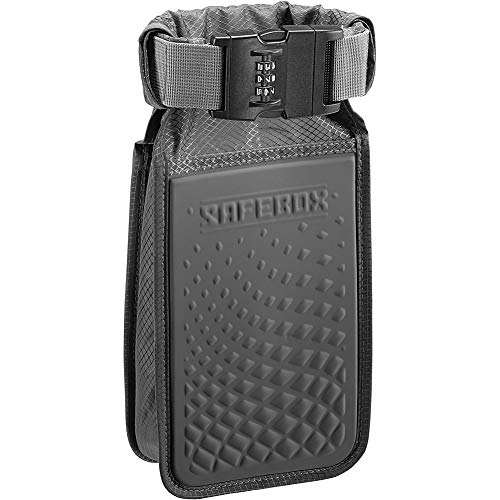 Lewis N. Clark Safebox Portable Safe with Anti Theft Combination Lock and Slash Resistant Material to Protect Wallet, iPhone and Valuables at the Beach, Pool, Camping + Hotel, Small