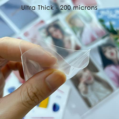 Kpop Photocard Sleeves - Ultra Clear, Unsealable - 100 Packs