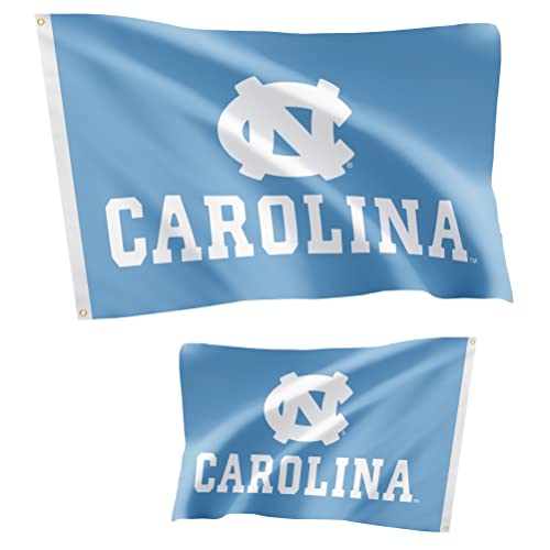 3x5 Ft Double-Sided UNC Tar Heels College Flag - Outdoor Polyester Banner