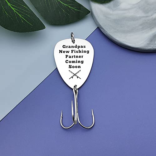 Fishing Lure Gift for New Grandpa - Stainless Steel Hook