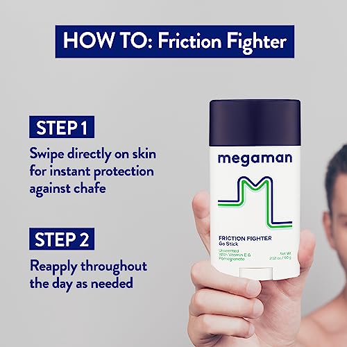 Friction Fighter Anti-Chafe Balm Stick - 2.12 oz for All-Day Comfort