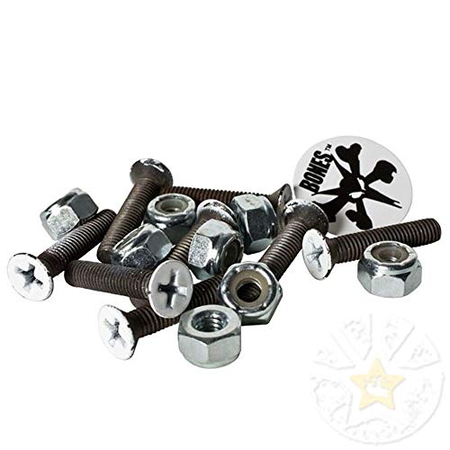1-Inch Skateboard Mounting Hardware - Set of 8 Bolts