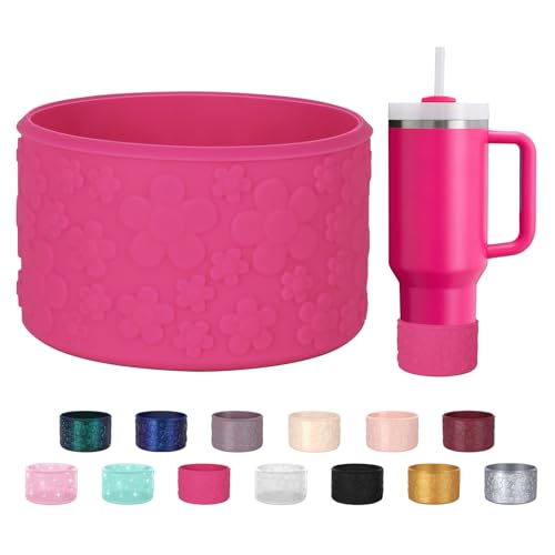 Vivid Violet Flower Gradient Silicone Boot for Stanley Tumblers