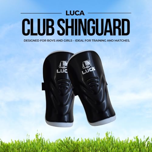 Soccer Shin Guards for Youth & Adults - Medium Black Shinguard Set