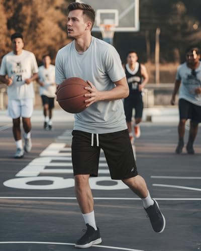 Men's Athletic Shorts - Breathable Mesh Quick Dry Running Gym Shorts