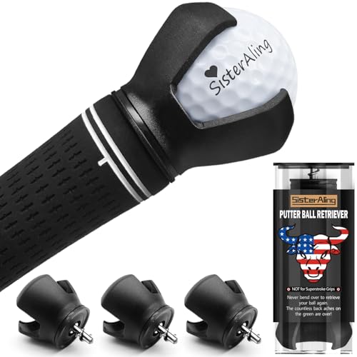 3-Prong Golf Ball Retriever with Ergonomic Grip - Back Saver