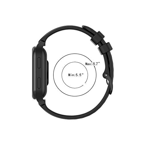 20MM Silicone Watch Band Strap for Michael Kors Access Gen 4 MKGO - Black