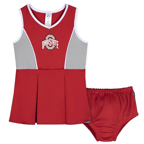 Gerber NCAA Baby & Toddler Girls Ohio State Cheer Dress & Bloomer Set 5T Red