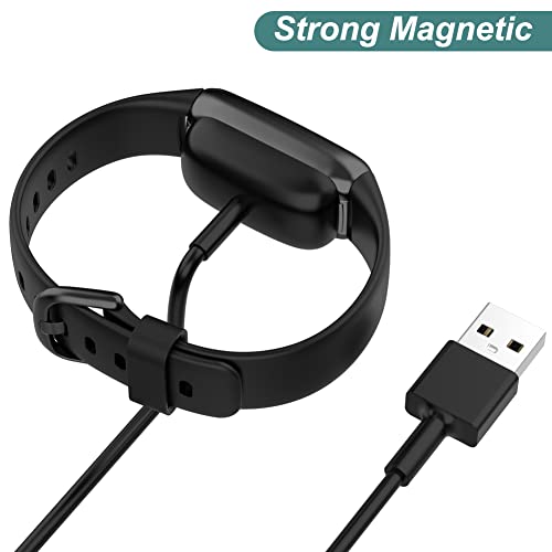 Kissmart 2-Pack USB Charging Cables for Fitbit Charge 5/6 & Luxe, 3.3ft