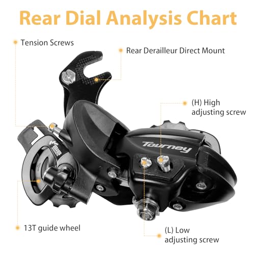Relwears RD-TY300-SGS 6/7 Speed Bike Rear Derailleur for Mountain and Hybrid Bikes