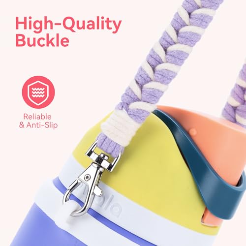 Water Bottle Handle Strap for Owala & Stanley Cups - Purple