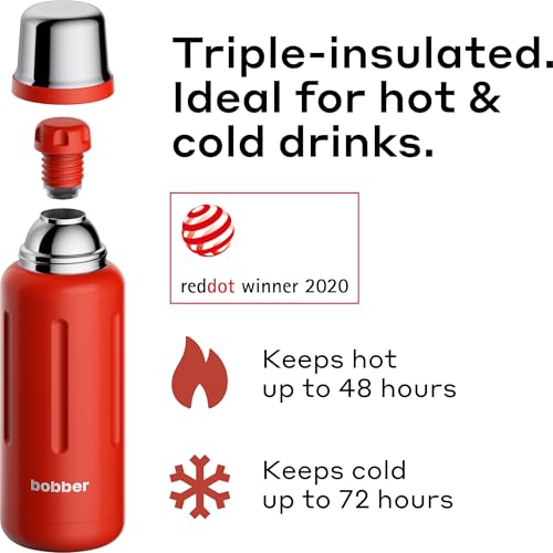 Bobber 34oz Stainless Steel Insulated Water Bottle - Keeps Drinks Hot or Cold