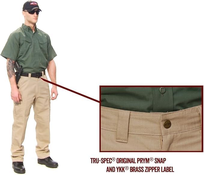 Tru-Spec Men's 24-7 Series Tactical Cargo Pants - Durable Polyester Cotton Rip-Stop Fabric