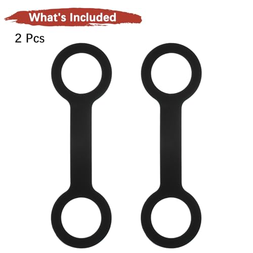 Water Bottle Handle Carrier Strap - 2PCS, Black - Ideal for Running, Hiking & Gym