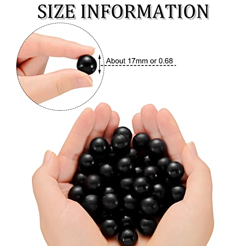 68 Caliber Nylon Projectiles - Reusable Paintballs, 150 Pack - Black