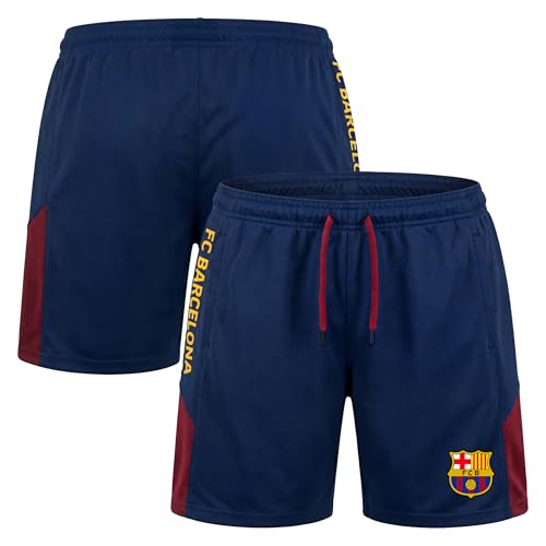 FC Barcelona Soccer Shorts for Men - Medium, Navy