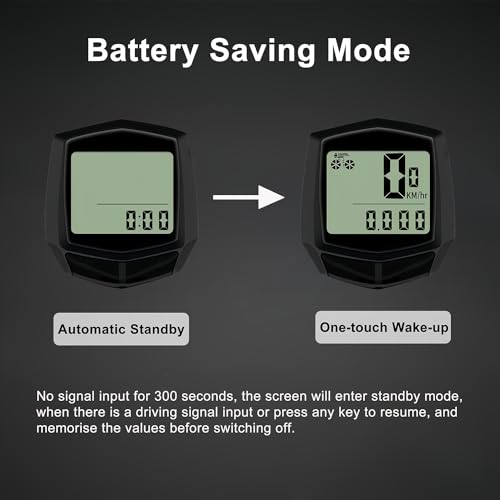 Waterproof Bicycle Computer with LCD Display - Multi-Function Speedometer & Odometer