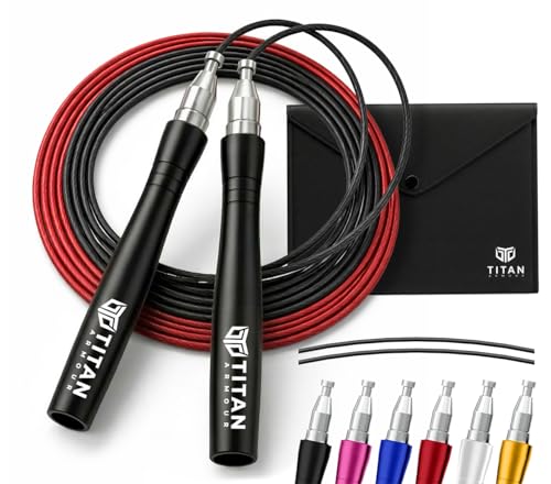 Speed Jump Rope - Professional Self-Locking & Adjustable - Black-2