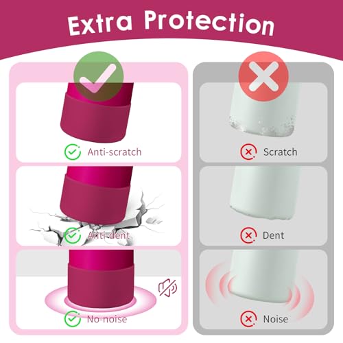 Silicone Water Bottle Boot - 2PCS Protective Sleeve for Owala 24oz, 32oz, 40oz