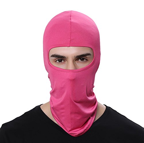 Balaclava Ski Mask - Outdoor Sports Cycling Hood - Rose, 45x25cm