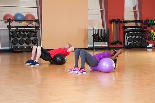 Black Mountain 14in Peanut Stability Ball with Pump – 2000 lb Capacity, Black
