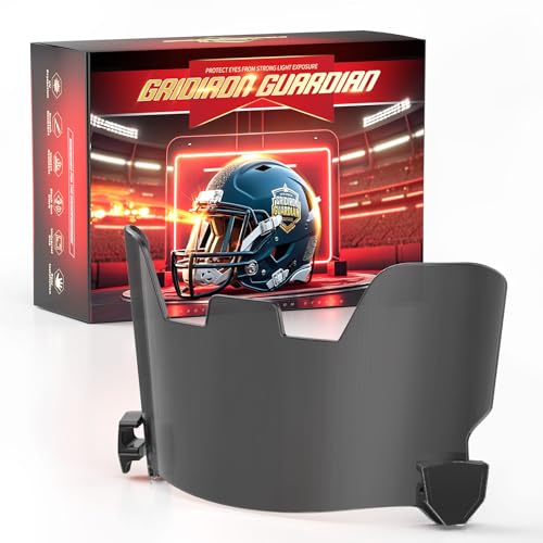 Black Tinted Football Helmet Visor - Clip-On Kit, 1 Pack