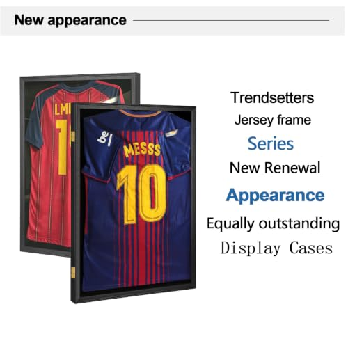 GoldLock Jersey Frame Display Case - T-Shirt Shadow Box with UV Protection - 1 Pack