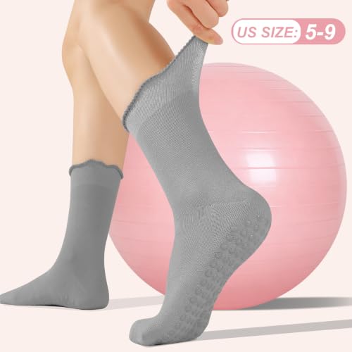 Non-Slip Pilates Grip Socks for Women - 6 Colors Available