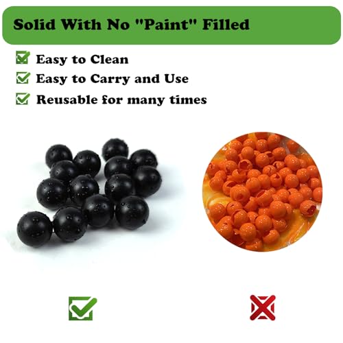 100pcs 50 Cal Ammo Balls - Reusable Nylon Projectiles for TR50 Revolver