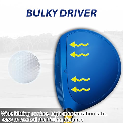 Kids Golf Club Set Ages 2-3 - Graphite Shafts, Large Sweet Spot - Blue