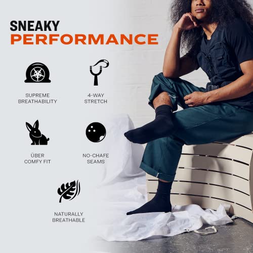 Men's BOWO Cushion Ankle Socks - Comfortable Athletic Socks for Men