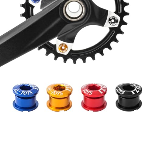 Bike Chainring Bolts - Pack of 5 Type C for Single Chainring - Aluminum