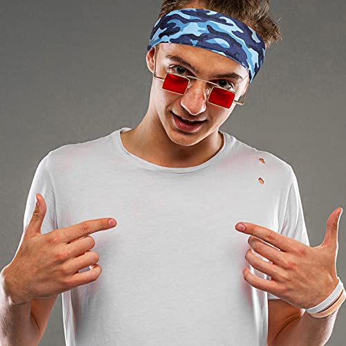 Jutom Cool Color 4-Piece Sport Bandana Headbands for Men & Women