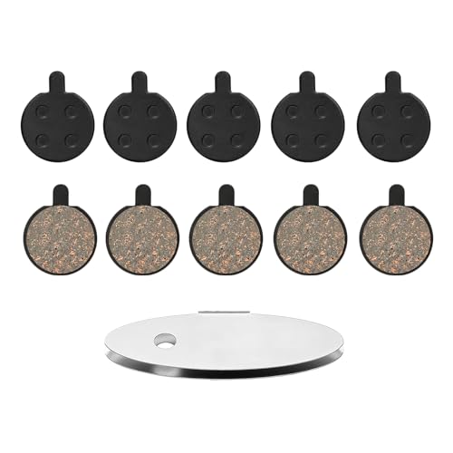 5 Pairs Semi-Metallic Disc Brake Pads for Mountain Bikes and E-Bikes