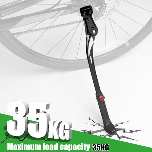 RBRL Bike Kickstand Aluminium Alloy Adjustable for 24-29'' Bikes, 77 lbs Capacity