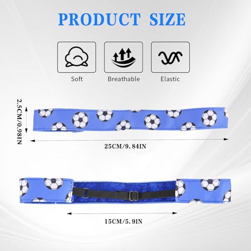 Adjustable Non-Slip Soccer Headbands - 5 Colors Set