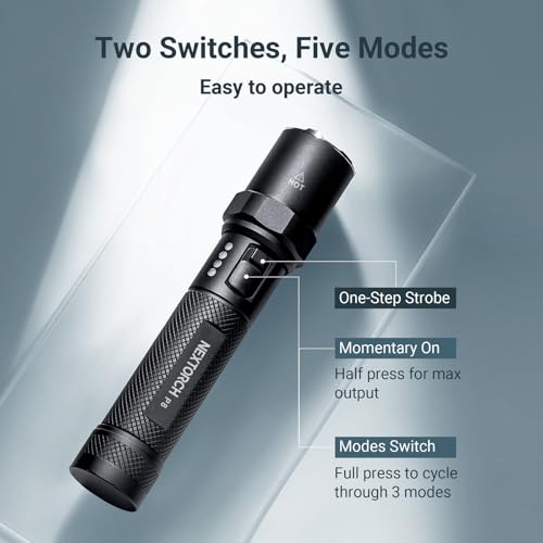 NEXTORCH P8 Rechargeable Flashlight 1600 Lumen LED Torch