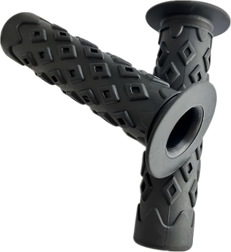 Non-Slip Rubber Handlebar Grips for Bikes - Black